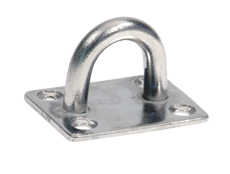 Allpa Stainless Steel Eye Plate With Straight Base, 38,5x48mm, Ø8mm - 072615 72dpi - 9072615