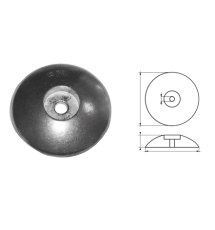 Magnesium anodes for rudder 