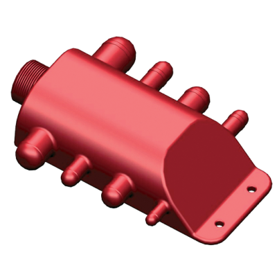 Allpa Grey Water Manifold With Hose Connections Ø13mm To 38mm, Drainage Connection 1-1/2" - 486300 72dpi - 486300