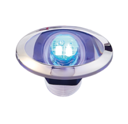 Allpa Led Courtesy Light With Stainless Steel Ring, 12v/0.4w, Blue, Oval, 2x0.2w Smd 2835 Led, 53.4x33mm - L1902162 72dpiblauw - L1902163