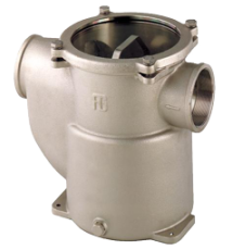 allpa Nickel plated cooling water strainers (robust) with stainless steel 316 strainer
