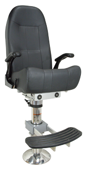 Allpa Boat Chair Model 'Royal De Luxe', Black, Fixed Height Pedestal - 069227 72dpi - 9069227