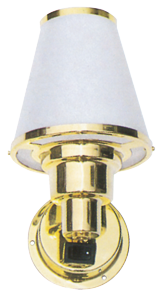 Allpa Brass Cabin Glow Lamp, Wall Mount, 12v/10w, Base Ø76mm, With Switch - 078367 72dpi - 9078367