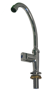 Allpa Chromed Plated Water Tap With Swivel, Connection 1/2" - 081000 - 9081000