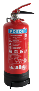 Allpa Dry Powder Extuinguisher 2kg, Ø110mm, H=395mm (Fire Class A+B+C) - 082121 72dpi - 9082121