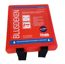 Allpa Fire Blanket Ajax, 1100x1100mm, With Red Mounting Bracket - 082170 - 9082170