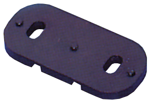 Allpa Plastic Straight Base Plate For Fairlead Mounting For Cleat 253000/253200 - 254100 72dpi - 254100
