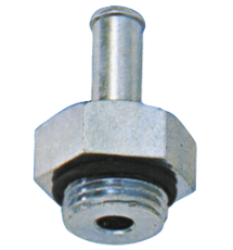 Nipple for electric fuel line valves
