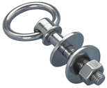 Allpa Stainless Steel Eye Bolt With Movable Ring M-10, L=55mm - 600100 72dpi - 600100