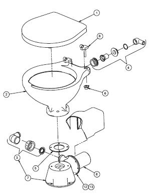 Johnson Pump Motor Only, 24v, For Toilet Aquat Silent-Premium - 66814724802 72dpi - 66814724802