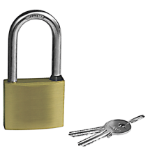 allpa brass padlock with extra long stainless steel shackle