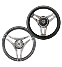 allpa 3-double-spoke stainless steel steering wheel model 29