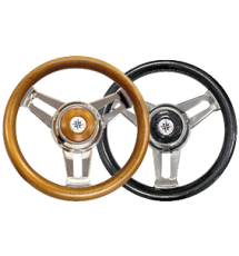 allpa 3-double-spoke stainless steel steering wheel model 31