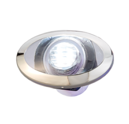 Allpa Led Courtesy Light With Stainless Steel Ring, 12v/0.4w, White, Oval, 2x0.2w Smd 2835 Led, 53.4x33mm - L1902162 72dpi wit - L1902162