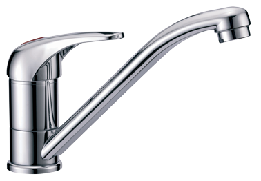 Allpa Chromed Plated 1-Handle Mixer Tap, With Swivel, Connection 3/8", 140x78x113mm - N0114201 72dpi - N0114201