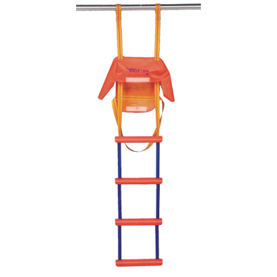 Allpa Nylon Emergency Ladder, 5-Steps, Including Nylon Bag And Grab Hook, L=1515mm - S1630005 72dpi - S1630005
